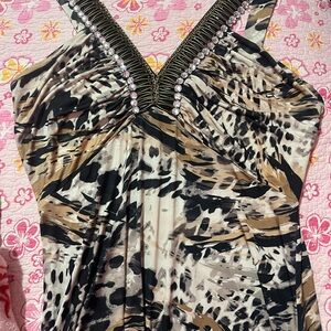 Animal Print Sleeveless Top